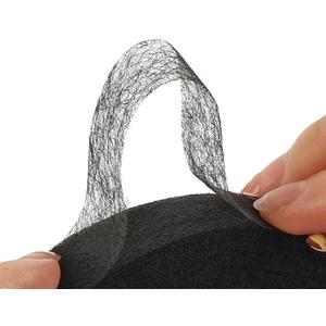 MOWPOG 420 Yards Hem Tape, 1/2 INCH Iron on Hemming Tape, No Sewing Hemming Tape, Adhesive Fabric Fusing Tape for Pants Clothes Dresses Curtains Fabric Crafting Projects (3 Rolls Black)