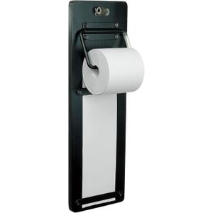 Excello Global Products Wall Mounted Note Paper Dispenser with a 160 Foot roll of Paper Included , Black 