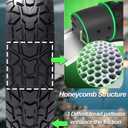 BABEJIA 10x2.5 Scooter Tires 2-Pack Tubeless - 60/70-6.5 Airless Off-Road Replacement for Segway Ninebot Max G30/G2, Gotrax G6/G5/G MAX/ECLIPSE