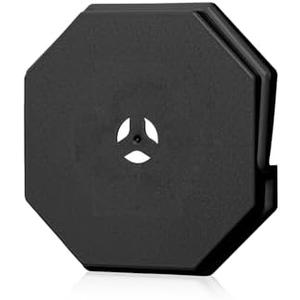 Vinyl Siding Mounting Block, Siding Mounting Block, 130110006001 Octagon Mount Block, Mounting Plate for 1/2 inch Lap and 4 inch Height Siding, Black (1 Pack)