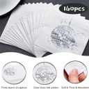 160 Pack Disco Party Cocktail Napkins Stylish Disposable 70s 80s 90s Party Supplies Disco Cocktail Napkins for Engagement Birthday Graduation Baby Shower Supplies(Silver)