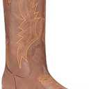 IUV Cowboy Boots For Women Western Boots Cowgirl Boots Pull On Pointy Toe Mid Calf Boots Size 8