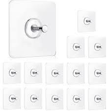 Wall Hooks, Picture Hangers Without Nails, Adhesive Wall Hooks, Waterproof and Rustproof to use Inside Kitchen, Bathroom, Home and Office (A)