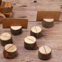 Pack Rustic Wooden Place Card Holders  for Wedding