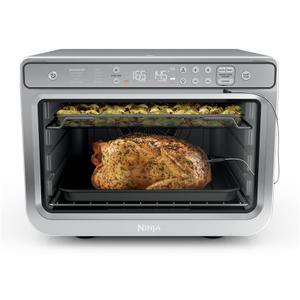 Ninja Air Fryer & Toaster Oven Combo | 10-in-1 Prestige Smart XL Oven with Pro Cook System Thermometer | Fits up to a 12lb Turkey | Pizza, Bake, Dehydrate | 1800 Watts | Stainless Steel | DT551