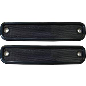 Smoke Front Driver & Passenger Fender Side Marker Turn Signal Lights with Black Trim Replacement for 1973-1980 C/K Pickup Truck Suburban Blazer Jimmy 6270434 GM2550108
