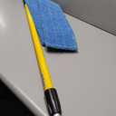 Rubbermaid Commercial Products Microfiber Adaptable Flat Mop Kit for WaveBrake Yellow Extendable Handle for Heavy-Duty Cleaning/Hardwood/Tile/Laminated Floors in Kitchen/Lobby/Office