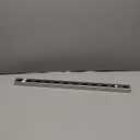 1-5/8 in. x 13/16 in. 14 Gauge Metal Strut Channel with Slotted Back Electro-Galvanized 2ft. (SC14-2-EG), Silver