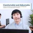 Cyber Acoustics Stereo Headset (AC-204), 3.5mm Stereo & Y-Adapter, Home, K12 School Classroom and Education