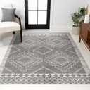 JONATHAN Y Amir Moroccan Beni Souk Gray/Cream Indoor Area Rug, 12x15, Bohemian, Scandinavian, Easy-Cleaning for Living Room, Bedroom, Kitchen, Pet Friendly, Non-Shedding (MOH200C-15)