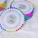 Straight Pins Sewing Set, 2 Rolls of 480pcs Each, Multi-Color Pins for Fabric, Hijab Pins & Backpack Sewing for Christmas & Other Crafts Making 960pcs
