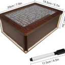 3 x Wooden Piggy Bank for Kids Adult, Wooden Saving Money Piggy Bank for Girls and Boys Money Box Jar for Coin Cash, Reusable Money Box with Counting Target and Numbers to Check for Boys Girls