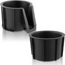GoaMotors 2pcs Center Console Cup Holder Insert Left Front & Rear Rubber Holder Cup Fit for Toyota 4RUNNER 2010-2023, Replace 66992-35030 66991-35030
