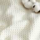 Bedsure GentleSoft 100% Cotton Blanket Twin XL Size for Bed - Breathable Lightweight and Soft for Summer, Basket Waffle Weave Woven Blankets, Home Decor Gift for Women, White, 66x90 inches