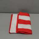 Leaveland Red and White Stripe Set of 2 20x20 Inch Cotton Polyester Square Throw Pillow Cover Decorative Soft Cushion Case Fall Autumn Winter Christmas Home Decor Sofa Standard Size Accent Pillowcase