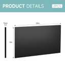 2Pcs Black HDPE Sheet 1/2" Thick 12" x 24"