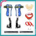 Tree Climbing Spike Set Safety Adjustable Belt Lanyard Rope Rescue Belt 2 Gears
