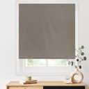 LazBlinds 100% Blackout Roller Shades, No Tools No Drill Cordless Blinds for Windows, Thermal Insulated UV Protection Privacy Window Shades for Bedroom (48''W x 72''H, Taupe)