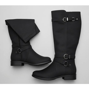 Knee High Boots for Women Classic Comfort Riding Combat Boot Round Toe Side Zipper Long Tall Fall Winter Womens Boots. Size 7.5