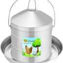 304 Food Grade Stainless Steel Automatic Chicken Waterer 8L/2.1Gal, 304 Food Grade Stainless Steel