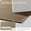 chakme Bathroom Rugs Mat 24x17, Ultra Thin Non Slip Bath Mat Small Quick Dry Absorbent Bath Mat for Bathroom Floor, (Dark Beige, 24"x17")