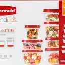 Rubbermaid Kitchen Storage Containers, 40-Piece Assortment with Microwave Vented Lids, Red