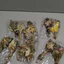 Layhit 12 Pack Boho Dried Flower Bouquet Mini Wedding Handmade Dry Flowers Decor for Vase Crafts DIY Photo Boutonniere for Men Floral Plant for Bridesmaid Gift Birthday Decor (Bright)