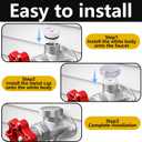 2 Pack Vacuum Breakers Outside Faucet, Stainless Steel Vacuum Breaker Repair Kit Vac-Vbk-X1B, Vacuum Breaker Replacement for Traditional Anti Siphon Frost Free Sillcock Valves