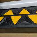 VEVOR Rubber Curb Ramp 3.5" Rise Height Sidewalk Curb Ramp, 10" Width 39.4" Length Driveway Ramp for Curb, 15T Heavy Duty Rubber for Forklifts, Trucks, Buses, Cars, Wheelchairs, Bikes