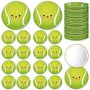 18 Pcs Tennis Gifts for Women Compact Mirrors Bulk Round Portable Pocket Mirror Makeup Glass Mini Cute Accessories for Tennis Lovers Team Gifts Prizes Party Favors Coach Thank You Gift