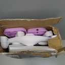 Potty Training Seat, Toddler Toilet Seat With Steps, 2 In 1 Toddler Potty Training Toilet With Splash Guard, Anti-Slip Step Stool Soft Mat, Adjust High Potty Seats For Toddlers Kids Boys Girls (Purple)