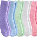 Fuzzy Socks for Women Cozy Fluffy Slipper Socks Soft Warm Winter Fleece Plush Sleeping Gift Socks