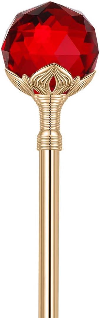 Red Scepter Wands for Birthday Party Prom Sceptor (Ruby Red)
