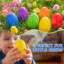 LINAYE 600PCS Plastic Easter Eggs Bulk Fillable, 6 Colors 2.3" Empty Eggs Bulk for Easter Eggs Hunts Party Favors Decorations, Classroom Prizes, Basket Stuffers