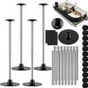 4 Pack Boat Cover Support Poles, 304 Stainless Steel, 4 Heights 15.7"-53.9"