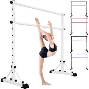 Adjustable Ballet Barre,Portable Dance bar,Fitness Equipment for Dance & Balance Excercise,Super Sturdy for Balance Workout,Weight Limit 250 LBS (4FT, White)