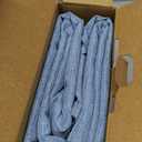 MIULEE Dusty Blue Rectangle Linen Polyester Tablecloth with Decorative Cutouts Waterproof Stain Resistant & Shrink-Proof Table Cloth 60x104 inch Farmhouse Style for Dining Wedding Party