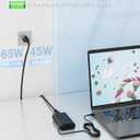 WZXHU 2026 Slim 65W USB C Laptop Charger Compatible with Lenovo Thinkpad/Yoga/Chromebook Computer Type C Fast Charging Power Cord Ac Adapter