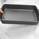 Voulosimi 13.4"x7.2" Cast Iron Oven Pan Rectangular Baking Pan for home baking,Cast Iron Casserole Dish (2 QT)