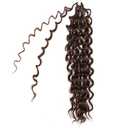 8Packs Curly Crochet Hair Boho Ocean Wave Crochet Hair 18Inch Pre Looped Crochet Hair for Black Women Pre Twisted Bench Curl Crotchet Hair(33#, 18inch)