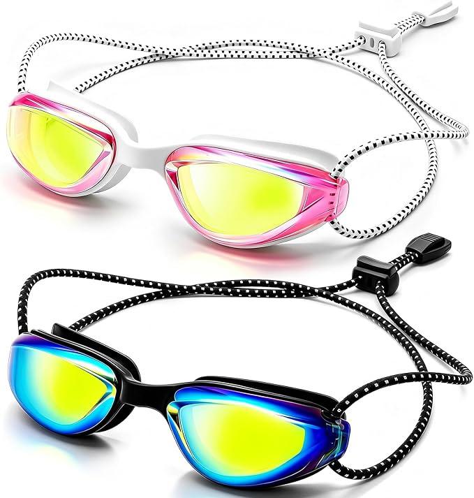 Aegend Swim Goggles Kids 3-14 Anti-Fog Leak-Proof Pool Beach Vacation