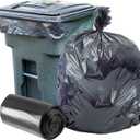 Plasticplace 95-96 Gallon Heavy Duty Trash Bags, Garbage Bags, Puncture-Resistant, Fits Rollaway Cans & Drums, Durable Large Plastic Bags (50 Count)