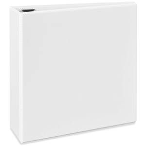 3-Inch 3 Ring Binder, Standard 3" Round Ring Binder Fit Letter Size Paper, Presentation View Binders, White, 3-Pack