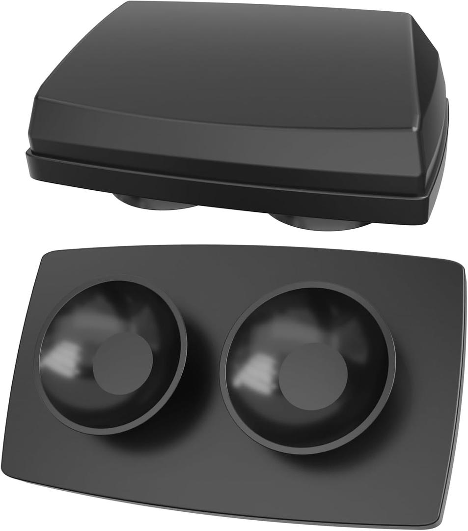EZ Pass Holder & Cover with Super Strong Suction Cups for Car Windshield Ezpass Mount Holder Toll Pass Transponder iPass Holder All Black