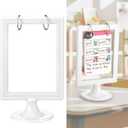 Geelin Mini Anchor Chart Holder 4 x 6 Inches Learning Card Stand Anchor Chart Storage Double Sided Card Display for Holding Alphabet Number Vocabulary Paper Organization Interactive Displays(1 Pcs)