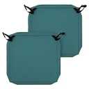 Easy-Going Waterproof Patio Seat Cushion Covers 22x20x4 inch 2 Pack Replacement Non-Slip Outdoor Cushion Slipcover with Zipper and Adjustable Straps for Outdoor Furniture, Covers Only