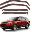in-Channel Rain Guards for 2011-2019 Ford Explorer (Except Hybrid), Window Deflectors Window Visors for 2015 Ford Explorer Accessories, 4 Pcs