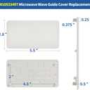 W10533497 3021428 Microwave Inlet Cover Replacement Compatible with Whirlpool Maytag WMH73521CW YMMV4205FW, WPW10533497 Microwave Oven Wave Guide Cover Replace PS8768667 AP5803334 Waveguide Cover