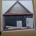 Large Burial Flag Display Case American Flag Solid Wood Display Case Fits a 5 X 9.5 Flag Folded Military Shadow Box Flag Display Case with Certificate Holder Mahogany Finish