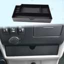 EDBETOS Console Drawer Tray Compatible with Toyota Sienna 2015-2019 2020 Interior Accessories Sienna Center Console Organizer Insert Tray Under Radio Storage Box Coin Container Phone Holder, ABS Black